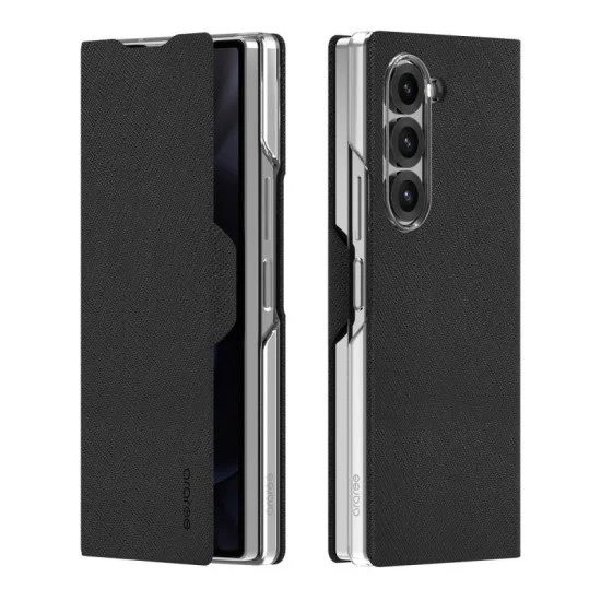 Cover Samsung Z Fold 6 Bonnet Diary Flip Case Araree - Black